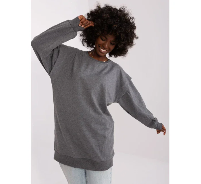 Tunika EM TU HS 21 model 18798914 ciemny szary - FPrice Tunika EM TU HS 21 model 18798914 ciemny szary - FPrice