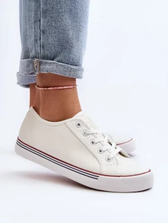 Dámské eko kožené tenisky bílé Lirean