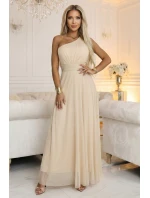 Dlouhé třpytivé večerní šaty na jedno rameno model 21943569 - numoco basic