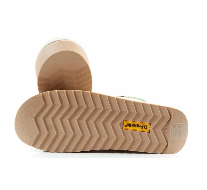 Dámske zimné snehové topánky D.Franklin fashion fur insulated boots beige green women