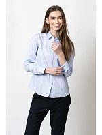 J.Harvest & Frost 01 Regular Women Nežehlivá halenka s dlouhým rukávem mid blue model 22454217 J.Harvest & Frost 01 Regular Women Nežehlivá halenka s dlouhým rukávem mid blue model 22454217