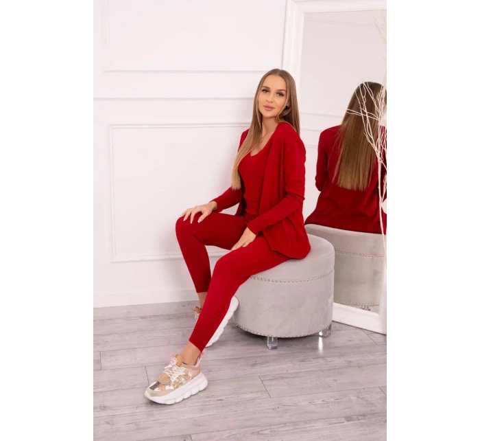 Sada svetrů model 18746420 červená - K-Fashion
