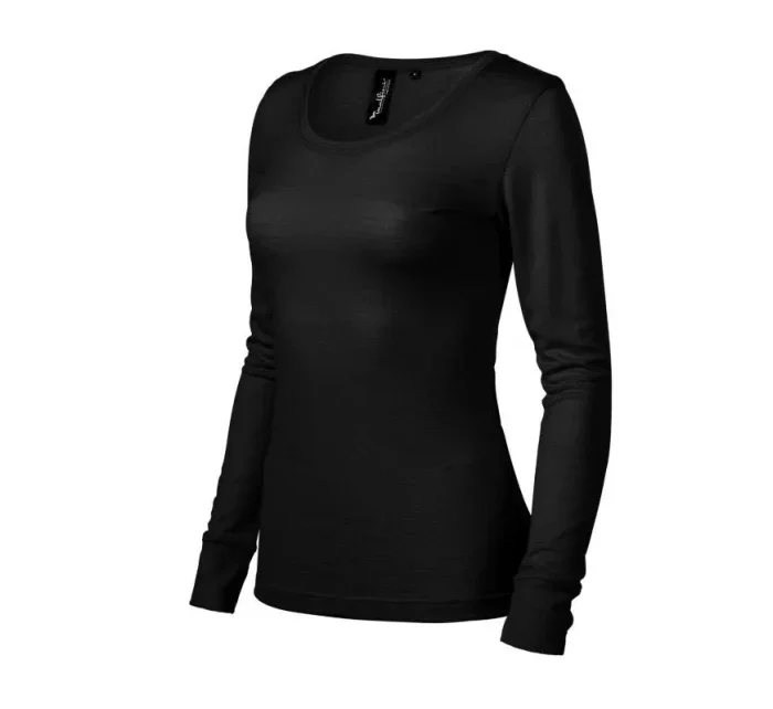 Dámské tričko s dlouhým rukávem Premium Merino Rise model 19499256 Černá - Malfini
