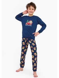 Cornette Young Boy 966/172 Teddy 2 l/r Vianočné 134-164 pyžamo