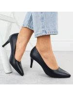 Dámske tmavomodré lodičky na podpätku Sergio Leone 1336 Dámske tmavomodré lodičky na podpätku Sergio Leone 1336