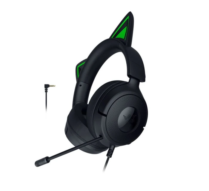 Razer Gaming Kraken Kitty V3 X Káblové slúchadlá do uší s mikrofónom Black Razer Gaming Kraken Kitty V3 X Káblové slúchadlá do uší s mikrofónom Black