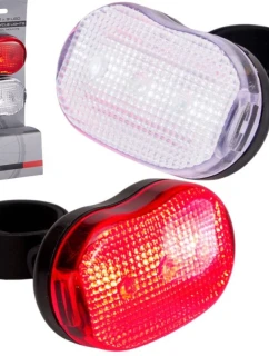 SADA PREDNÝCH A ZADNÝCH SVETIEL PRE BICYKLE 3LED XQMAX