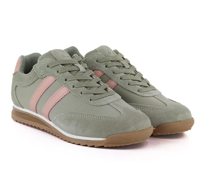 Dámské kožené sportovní polobotky zelené model 22116009 - McArthur