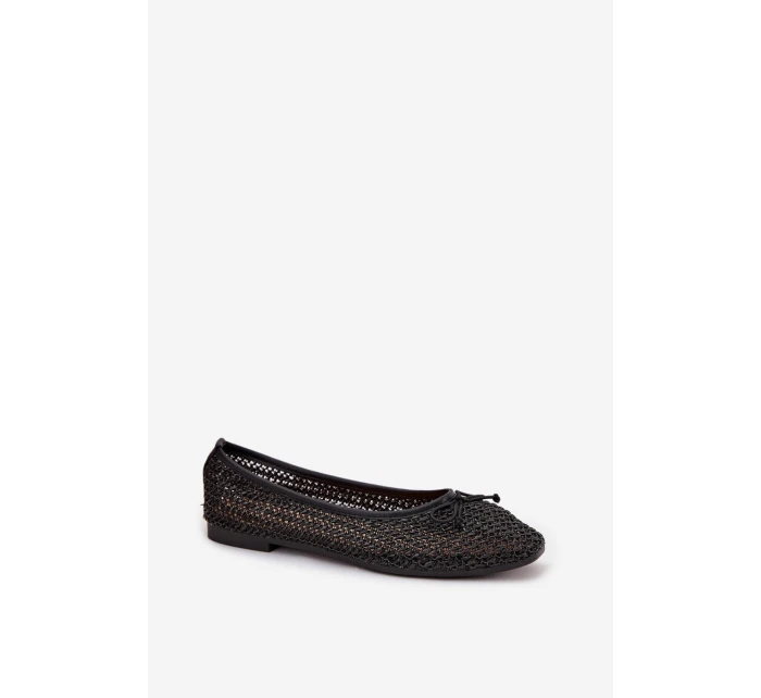 Baleríny S A Mašlí Černé model 21744485 - Boto