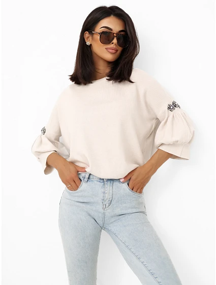 Sweter IR SW model 22299835 jasny beżowy - FPrice