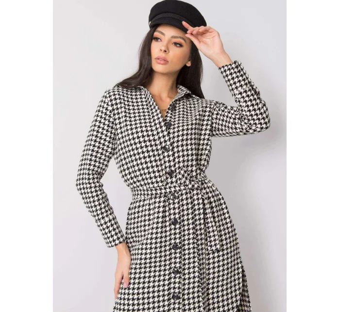 Šaty LK SK 508385 1.94 čiernobielych