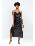 model 18456366 Černá dlouhá košilka - DKaren