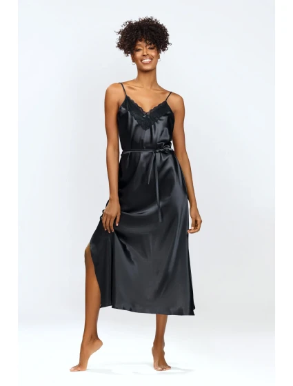 model 18456366 Černá dlouhá košilka - DKaren