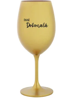 PANIC PERFECT - zlatý pohár na víno 350 ml