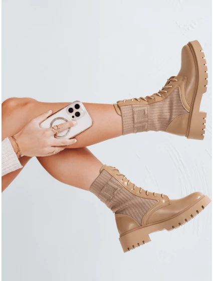 Dámské khaki boty Dstreet model 21971419 - FashionStreet