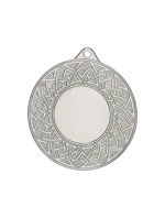 Strieborná medaila s miestom na emblém 25 mm - oceľ