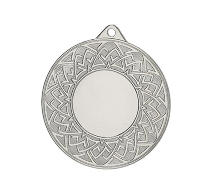 Strieborná medaila s miestom na emblém 25 mm - oceľ