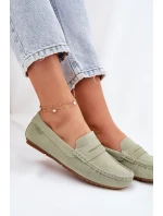 Dámské Semišové Mokasíny Big Star model 21693792 Zelené - Big Star Shoes