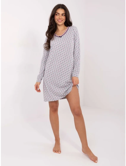 DU KN nočná košeľa FP 104.26 sivá DU KN nočná košeľa FP 104.26 sivá