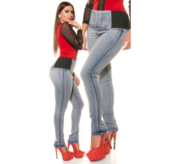Curvy Girls Size! High Waist Skinny Jeans