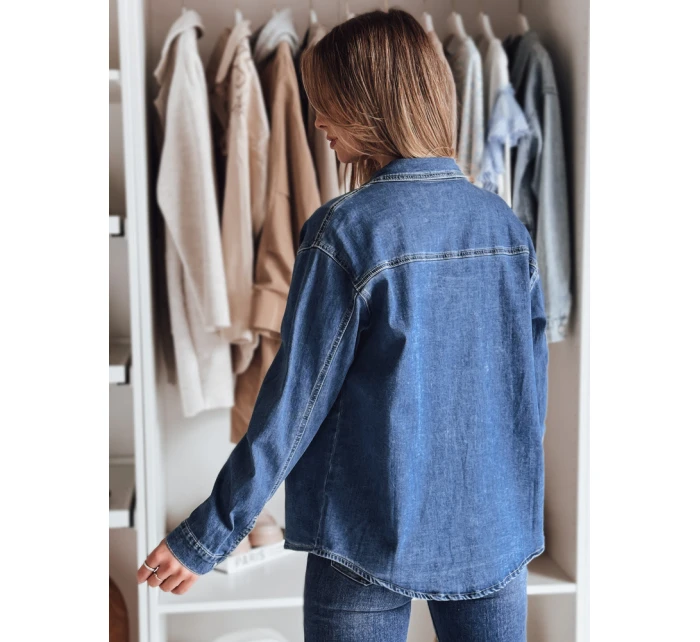 Dámska džínsová košeľa OVERLLO modrá FashionStreet DY0454