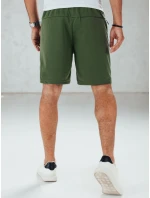 FashionStreet pánske olivové teplákové šortky SX2473