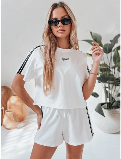 Dámská tepláková souprava LOVE SPORT bílá Dstreet model 21988896 - FashionStreet