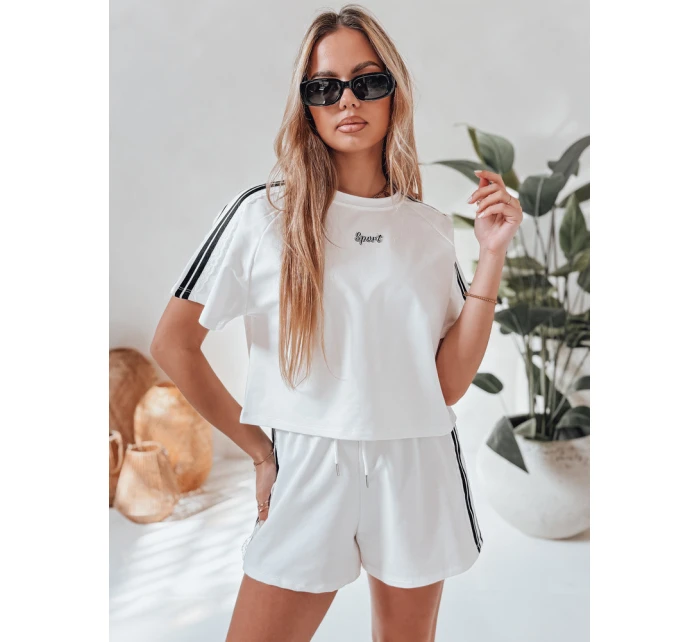 Dámská tepláková souprava LOVE SPORT bílá Dstreet model 21988896 - FashionStreet