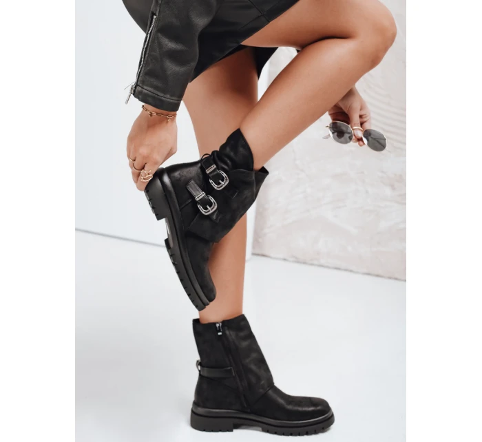 Dámské černé kozačky model 21993101 - Dstreet