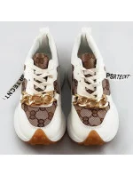 Biele športové topánky s retiazkou (N-205)