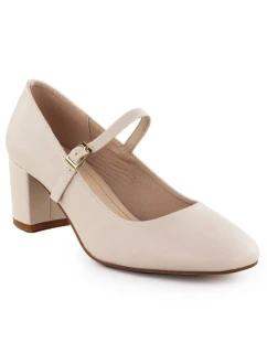 Sergio Leone PB176 Remienkové lodičky na nízkom podpätku v nude farbe Sergio Leone PB176