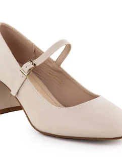 Sergio  lodičky na nízkém podpatku v tělové barvě Sergio model 21906226 - LEONE