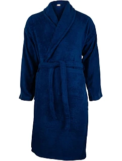 The One Towelling Organic Bathrobe Župan z organickej bavlny 48.1084 tmavomodrý