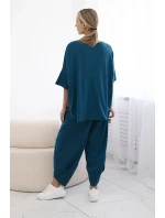 Súprava bavlnená blúzka + námornícke nohavice