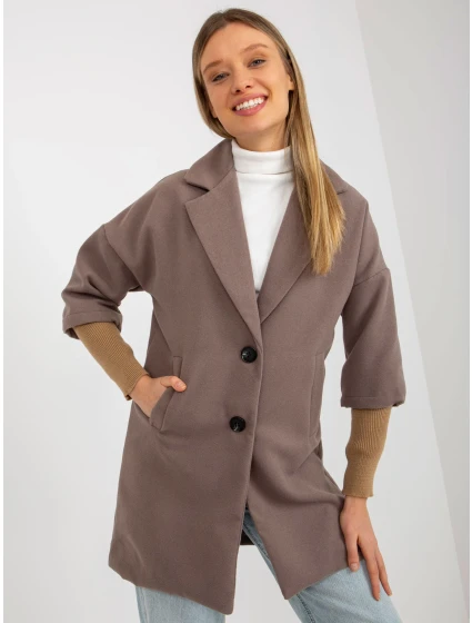 Dámsky kabát TW CZ BI 2021799.51 hnedá - FPrice Dámsky kabát TW CZ BI 2021799.51 hnedá - FPrice