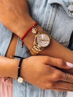 Náramok CLOVER červený FashionStreet LY0061