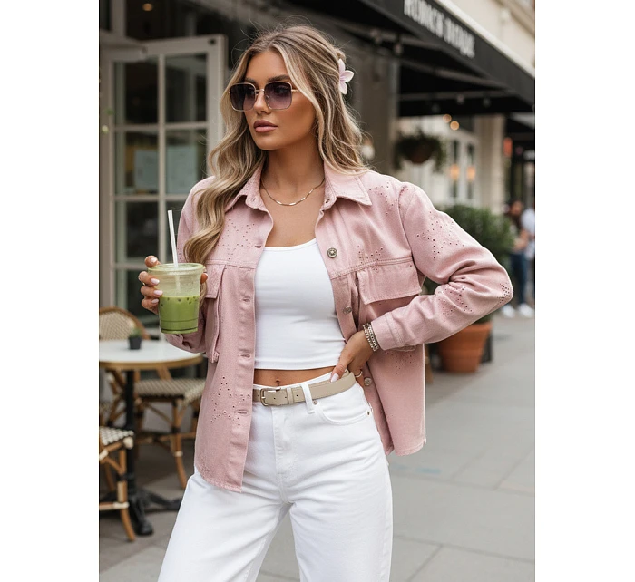 Dámská přechodná bunda v růžové barvě Dstreet model 21986534 - FashionStreet