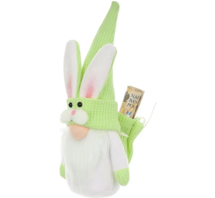 Zelená šelma 20 cm s darčekovou taškou jarná dekorácia detské