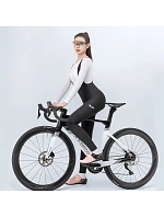 Dámské cyklistické kalhoty Rockbros YDCK005 TVI s kšandami a vložkou, velikost M – černé