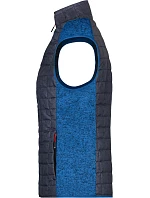 JN Dámská pletená hybridní vesta 02.0 royal melange/anthracite melange model 22489252 - Daiber