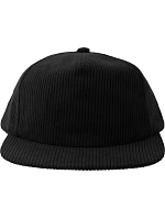 Atlantis Headwear Severny 5-panelová manšestrová čiapka s výložkou 33.0307 čierna