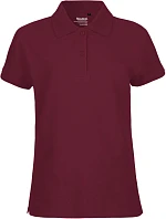 Neutral O 22980 Dámske piqué polo z bio bavlny 77.2280 bordó