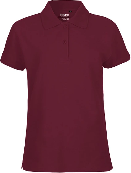 Neutral O 22980 Dámske piqué polo z bio bavlny 77.2280 bordó Neutral O 22980 Dámske piqué polo z bio bavlny 77.2280 bordó