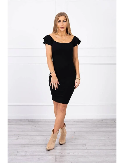 Pruhované model 18748309 šaty černé - K-Fashion