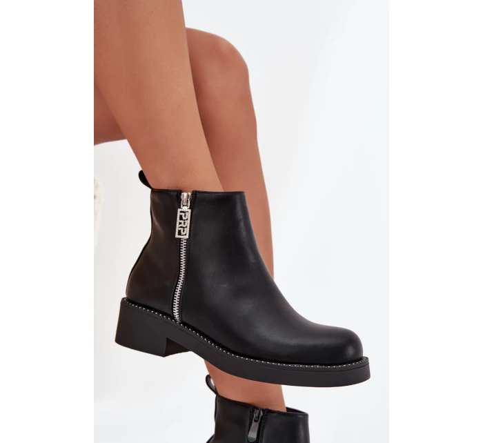 Zateplené Nízké Boty Dámské S Černé model 21706768 - Boto Zateplené Nízké Boty Dámské S Černé model 21706768 - Boto