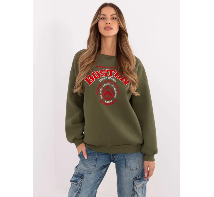 Mikina EM BL 617 model 20822492 khaki - FPrice Mikina EM BL 617 model 20822492 khaki - FPrice