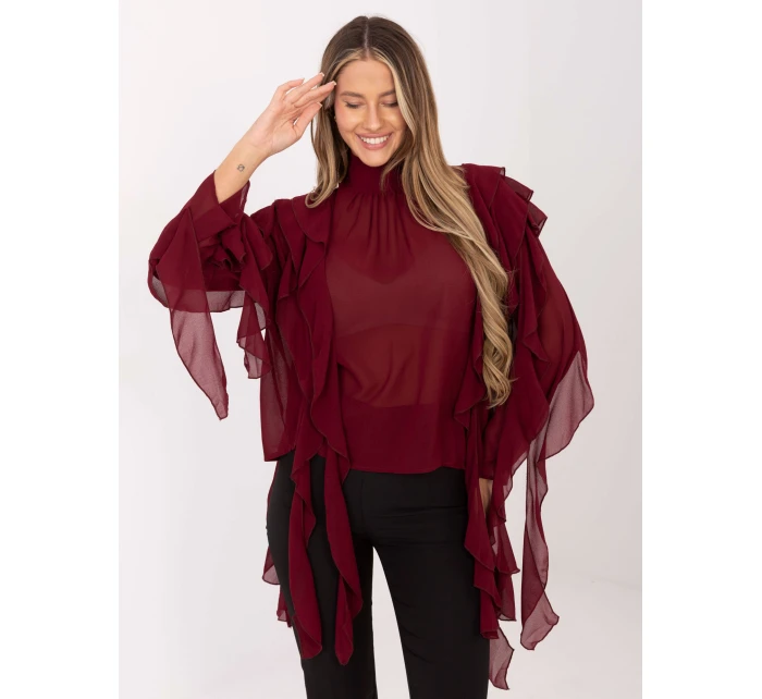 Blúzka PM BZ J1005.25 bordová Blúzka PM BZ J1005.25 bordová