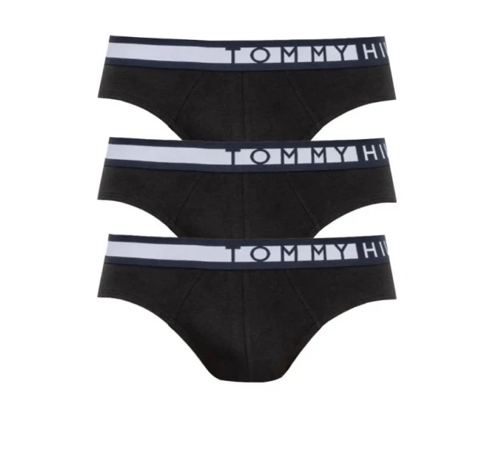 Pánske nohavičky 3PACK UM0UM01227 Čierna s bielou - Tommy Hilfiger