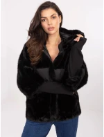 Černá volná bunda z různých materiálů model 21469342 - Factory Price Černá volná bunda z různých materiálů model 21469342 - Factory Price