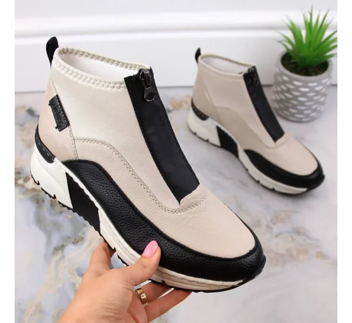 Rieker W béžová obuv model 21369727 - Big Star